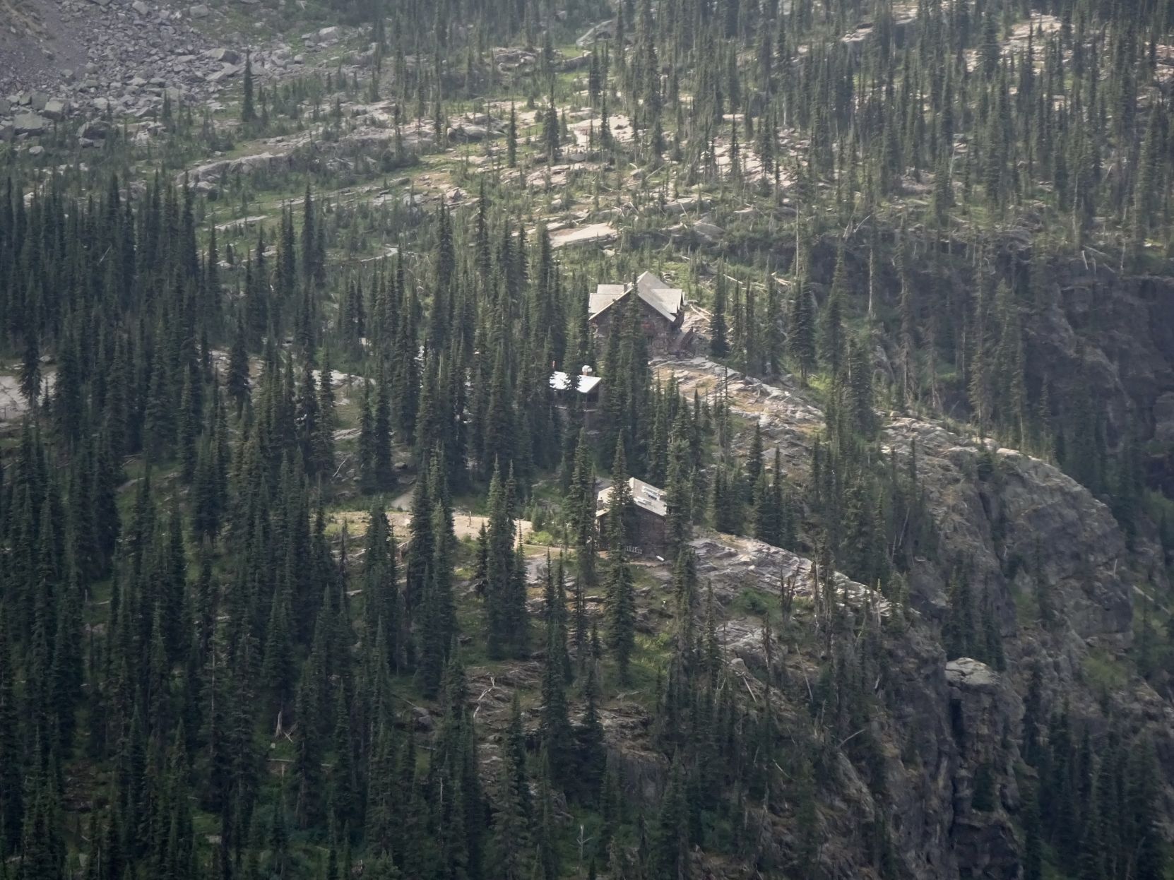 Sperry Chalet from above